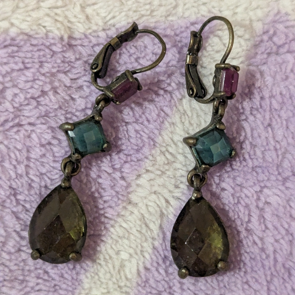 Elegant Multicolor Drop Earrings
